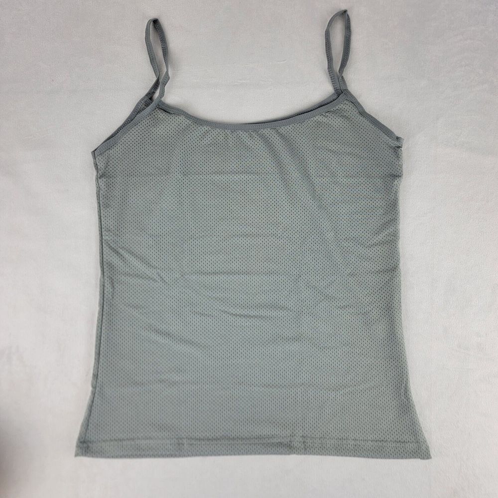 Dance Gymnastics Layering Grey Spaghetti Strap Tank Basic Lightweight Quick Dry‎